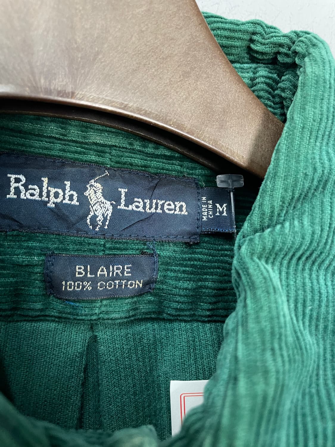 폴로 랄프로렌 코듀로이 그린 셔츠 H1343 상품이미지5