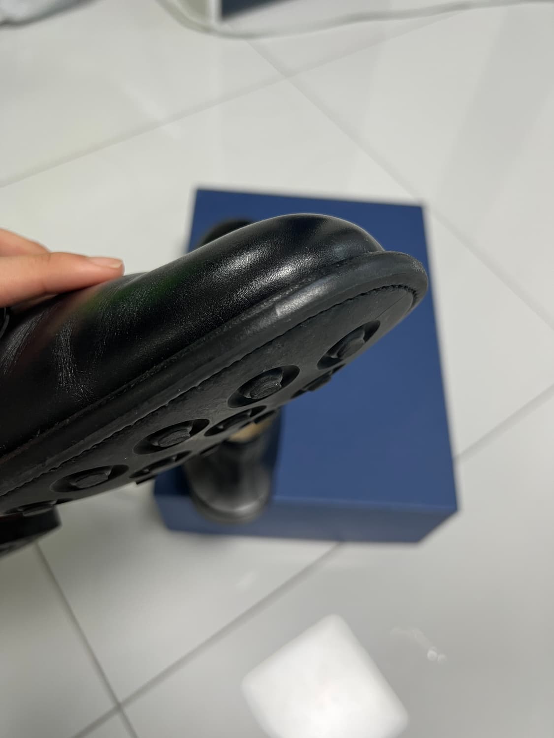 택포29) 샌더스 B.G.S 플레인토 왁시 레더 처카 부츠 6.5 상품이미지8