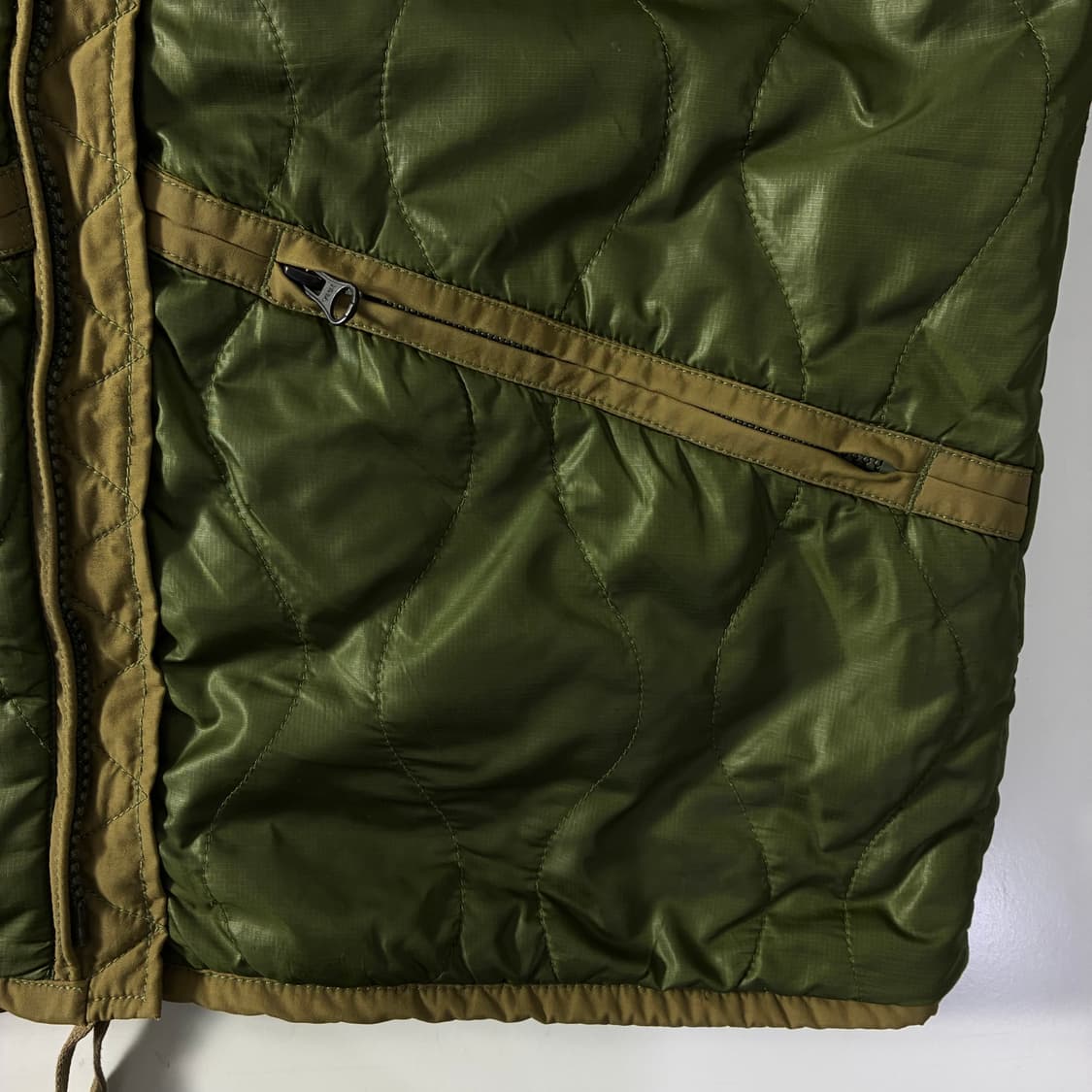 Manastash 마나스타시 카키 퀼트드 봄버 자켓 상품이미지7