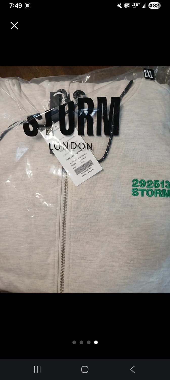 정품 스톰런던 후드 집업 XXL 새상품 급처 상품이미지2