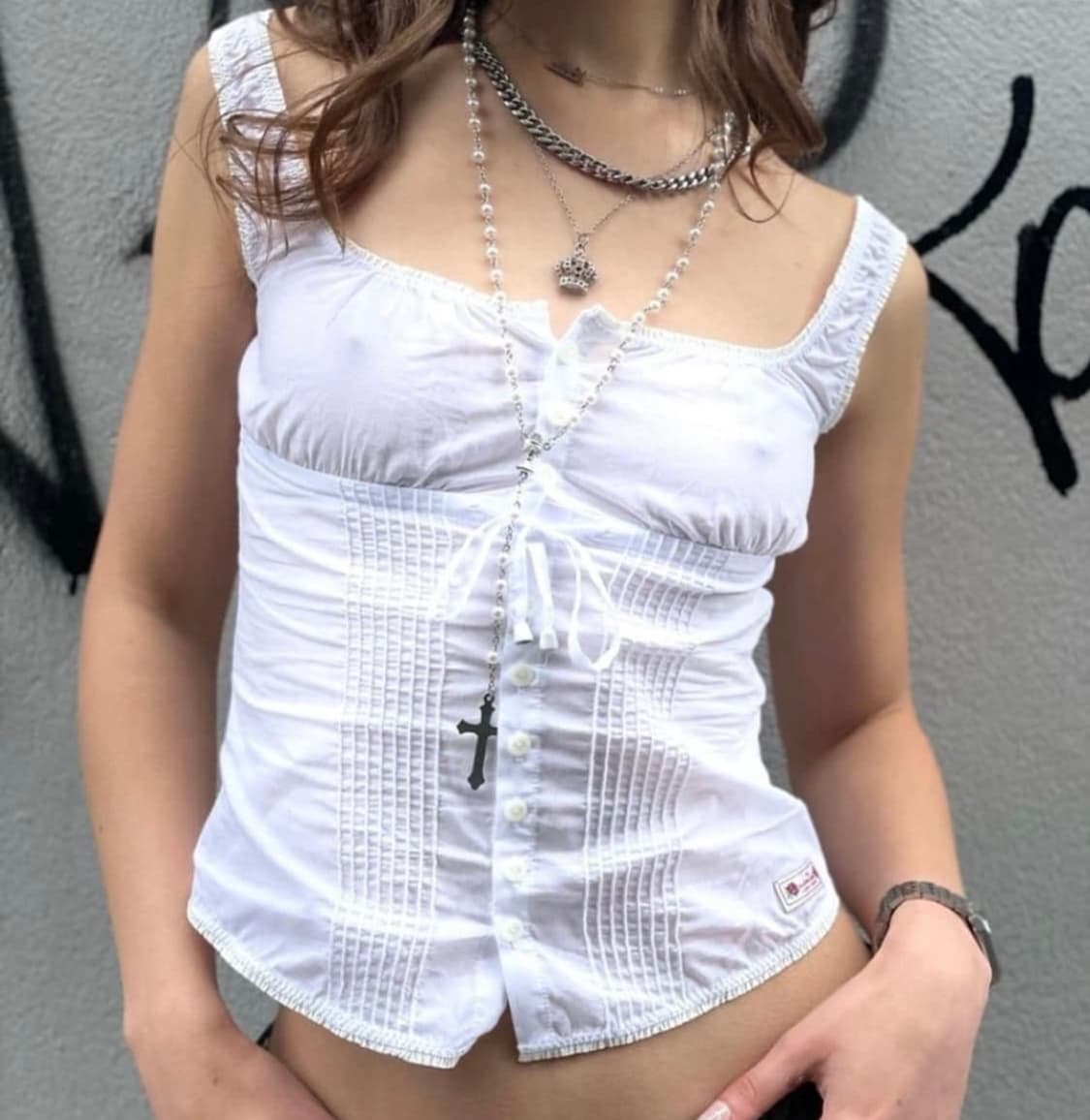 스컬프터 핀턱 라운지 슬리브리스 상품이미지1