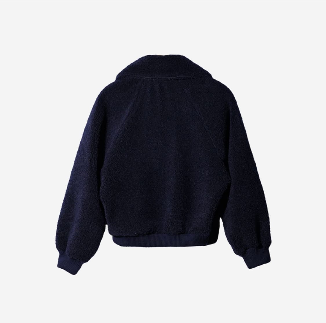 생긴스튜디오 플리스 투웨이 집업자켓 네이비 상품이미지2