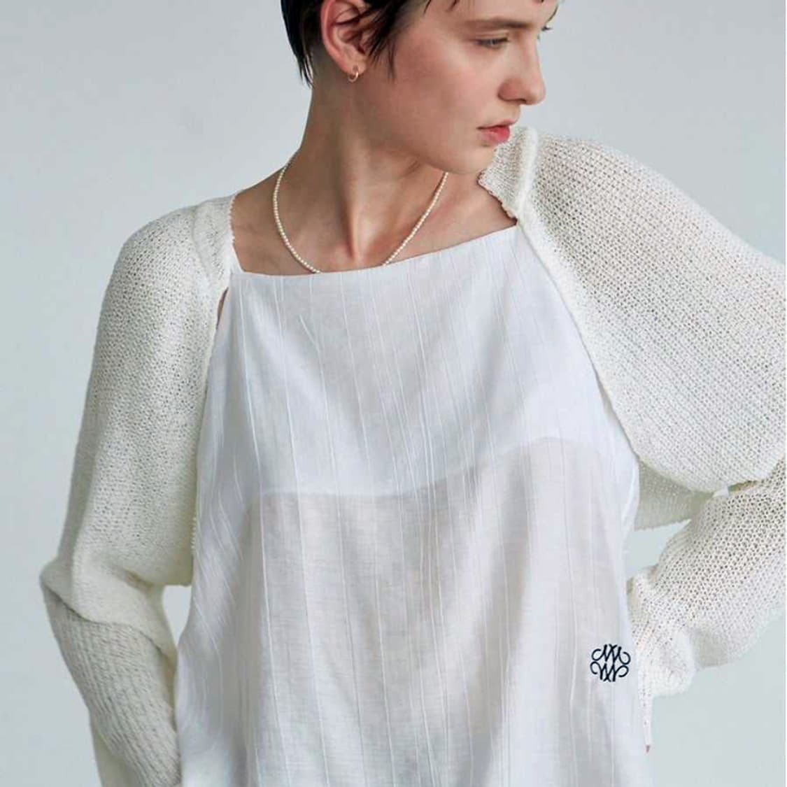 닉앤니콜(NICK NICOLE) 볼레노 니트탑 가디건 프리사이즈 상품이미지2