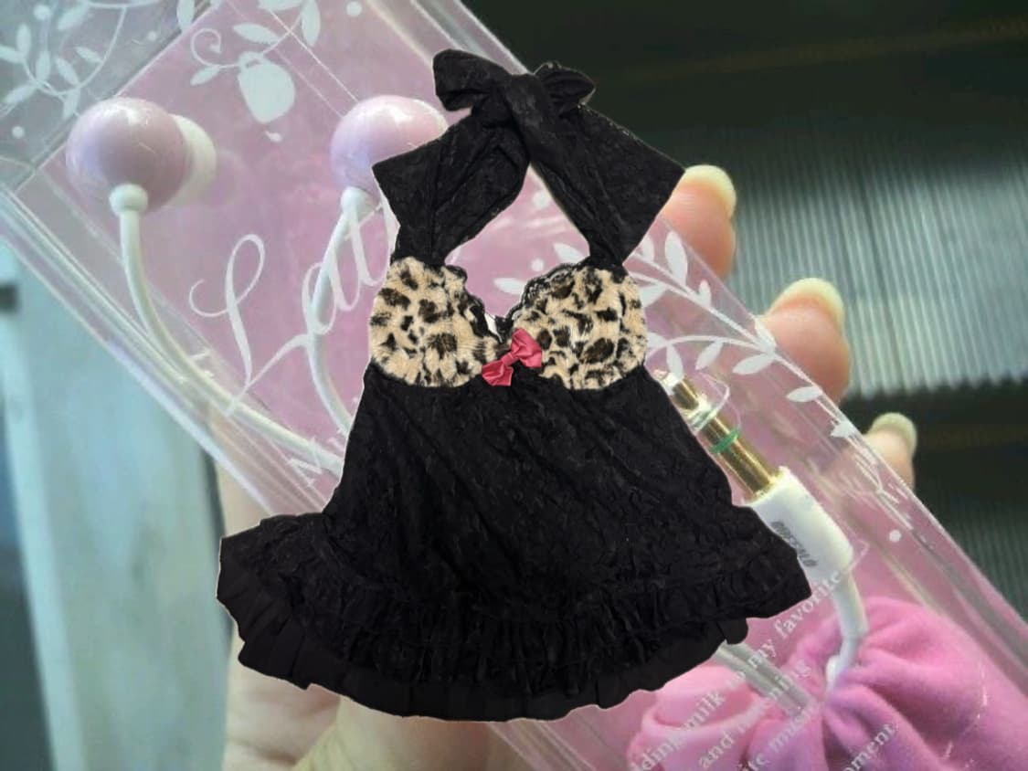 Ma*rs sugar gloss 레오파드 나시 슬리브리스 오네갸루 상품이미지1