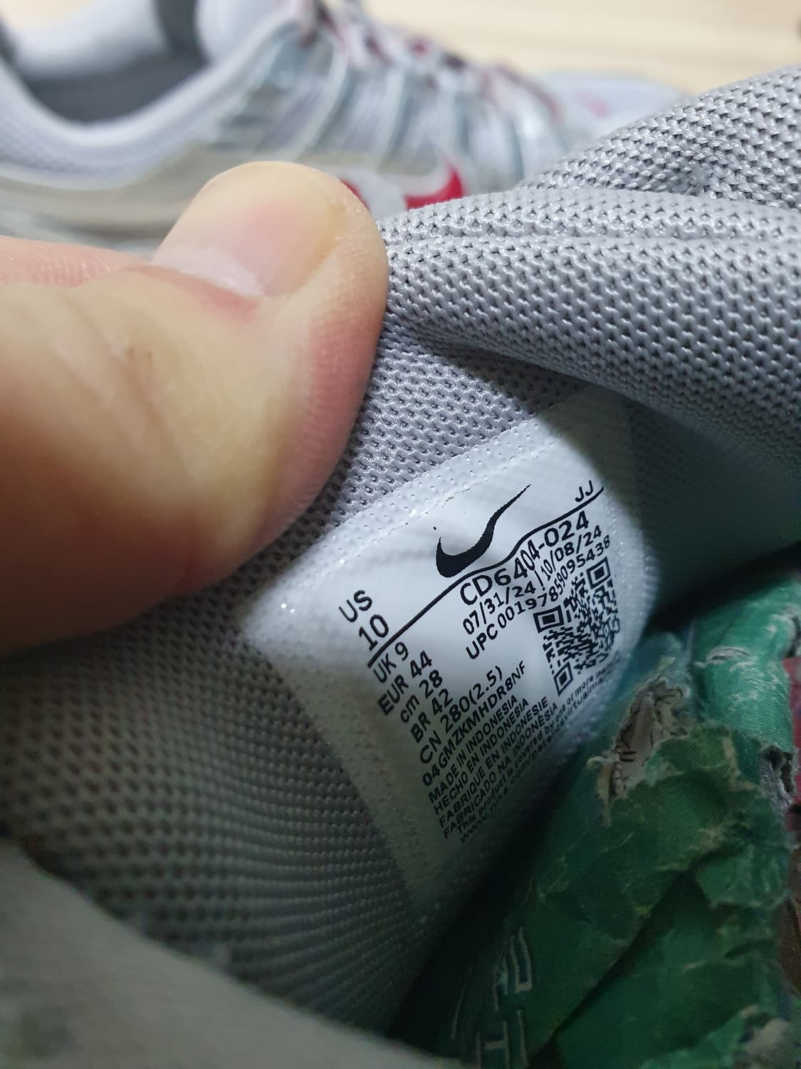 나이키 P-6000 실버/레드 운동화 280 상품이미지9