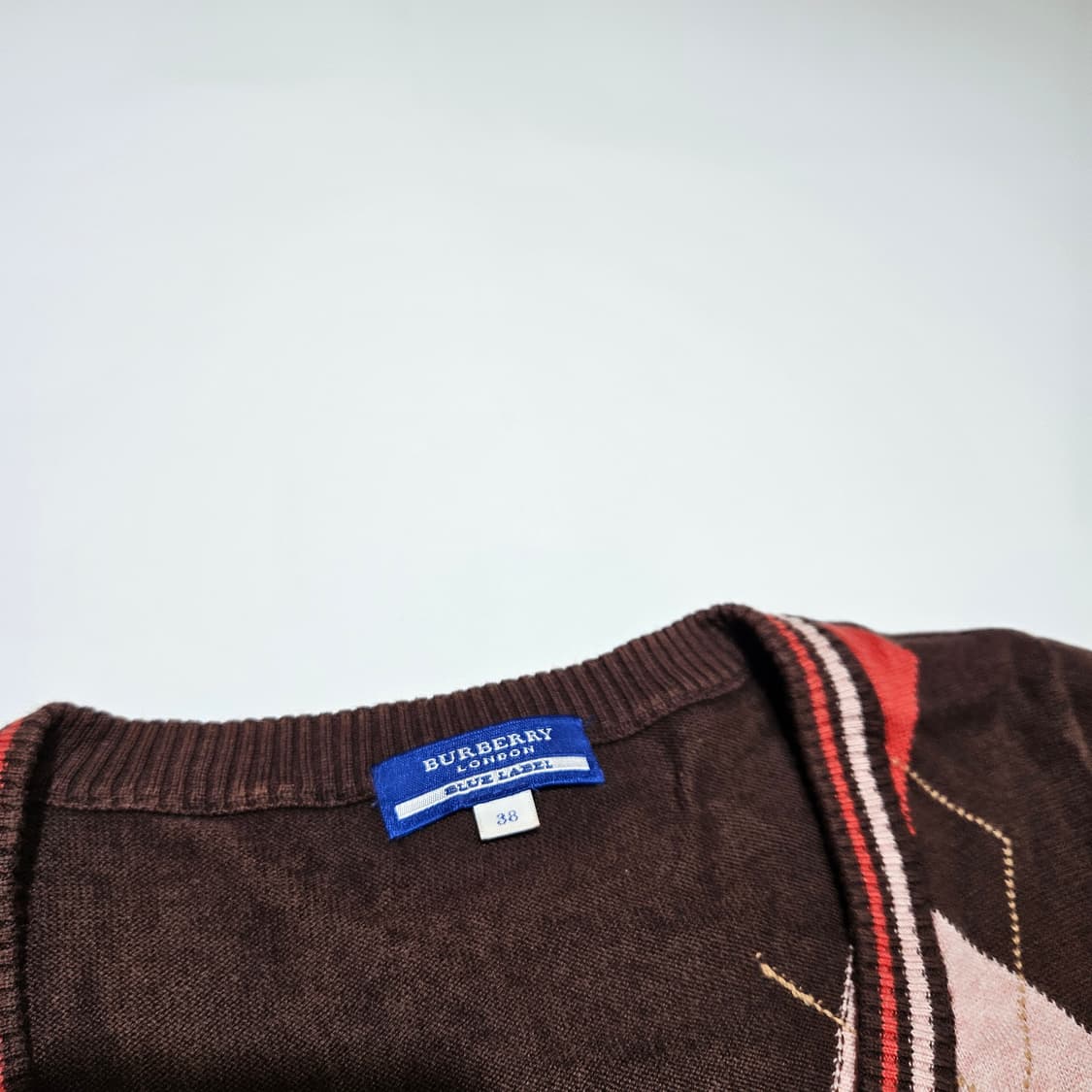 버버리 아가일 니트 반팔[38] 상품이미지2