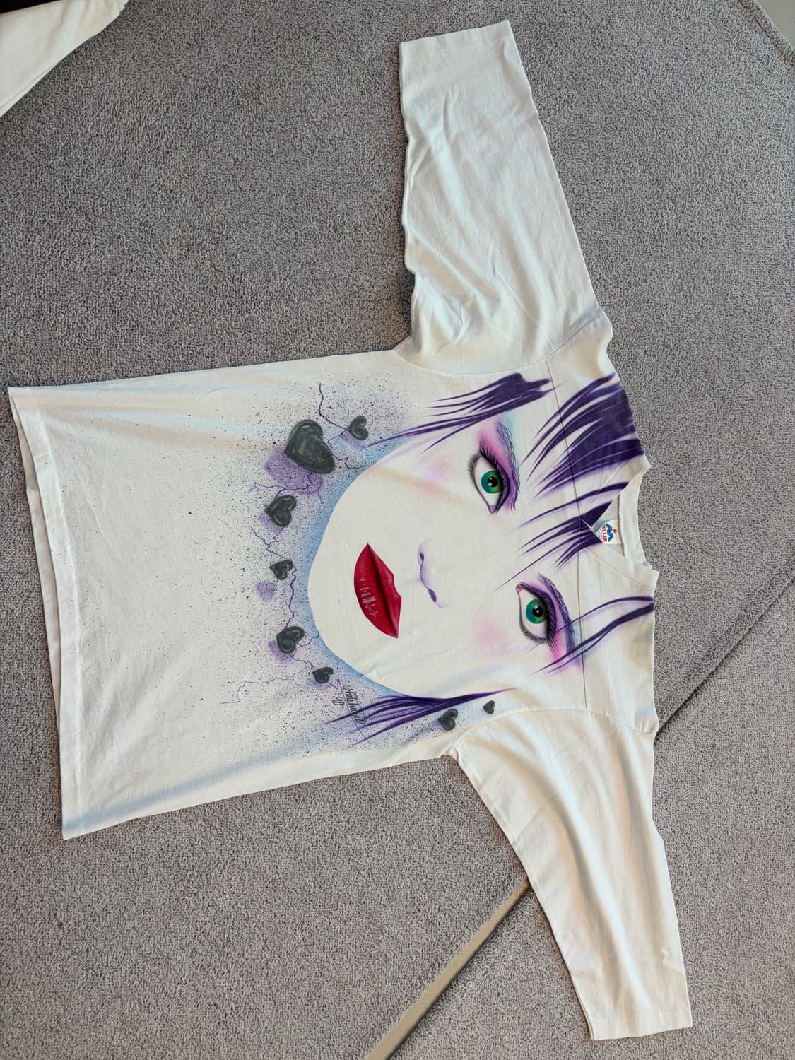 Rare) 90년대 7부 빈티지 티셔츠 상품이미지3