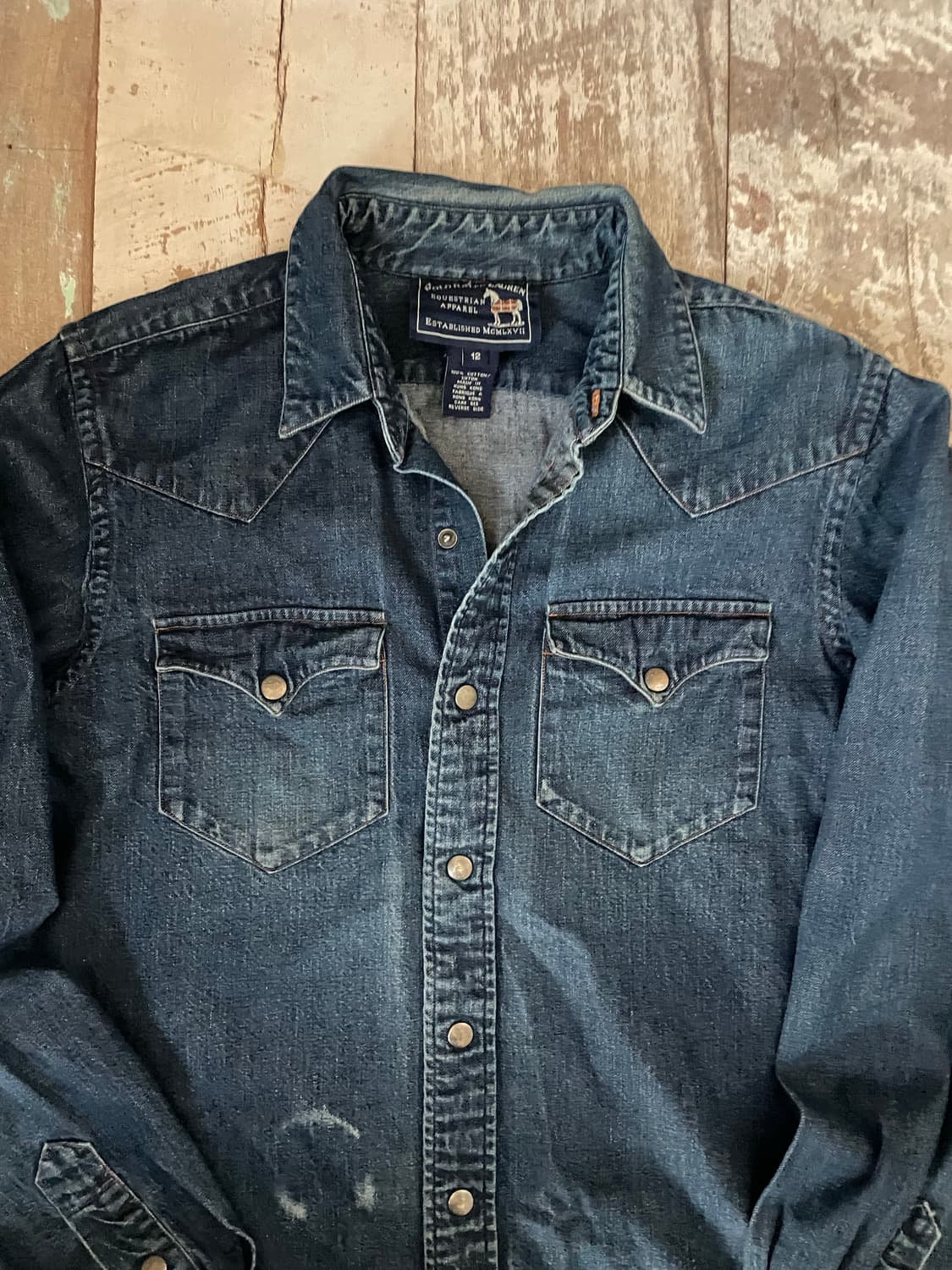 Polo Ralph Lauren 90s Western Denim Shir 상품이미지2