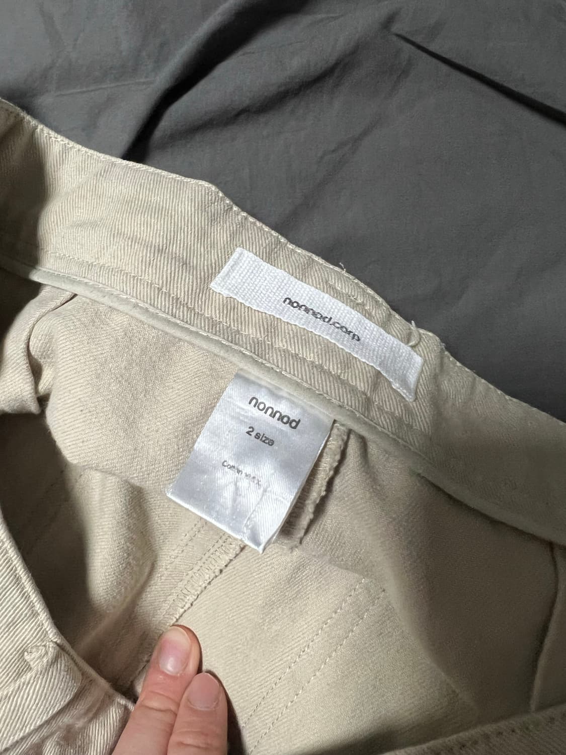 (2) 논노드 사이드 집 카고 팬츠 베이지 상품이미지5