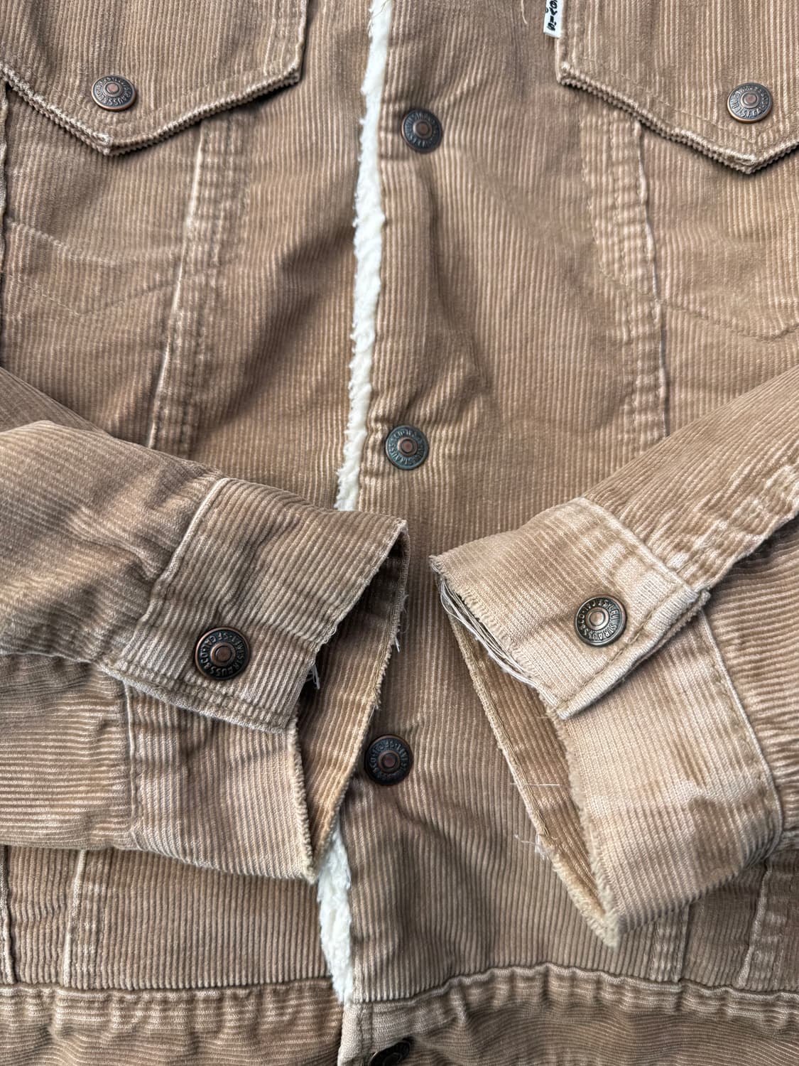 70-80s usa Levis 리바이스 쉐르파 코듀로이 트러커 자켓 상품이미지4