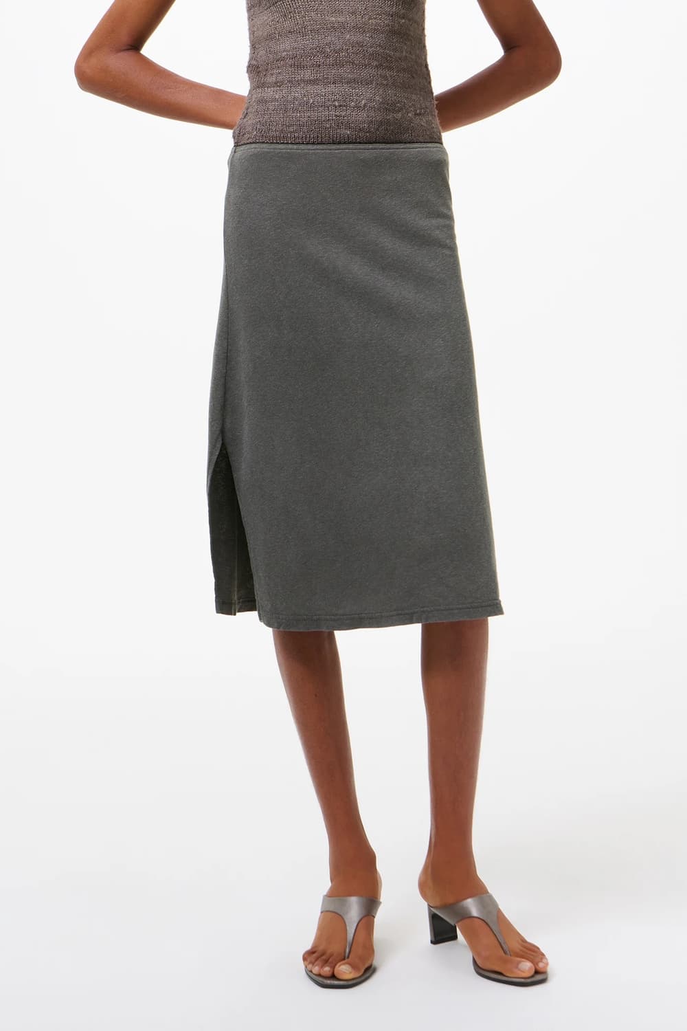 [34,36]아워레가시 26ss PICNIC 스커트/그레이 상품이미지2