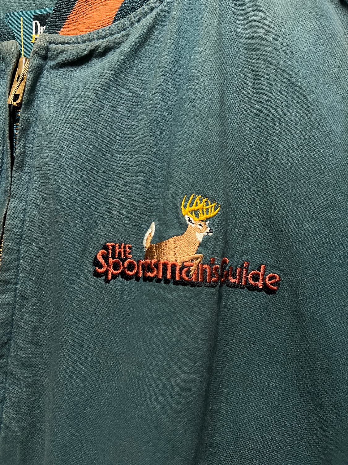 [L]80's Dunbrooke USA Made 빈티지그린 바시티 자켓 상품이미지3