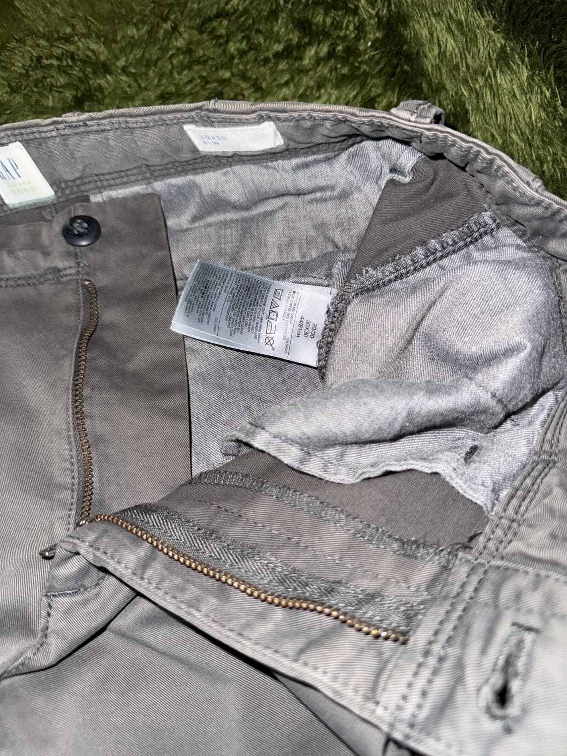 [30X30] 올드 갭 GAP 슬림핏 워시드 코튼 치노 팬츠 상품이미지4