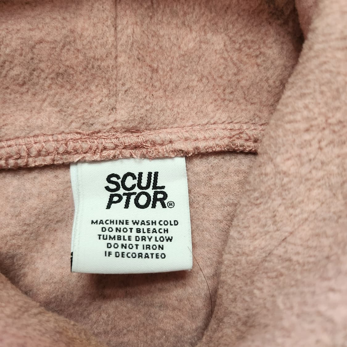 스컬프터 크롭 후리스 후드티 상품이미지2