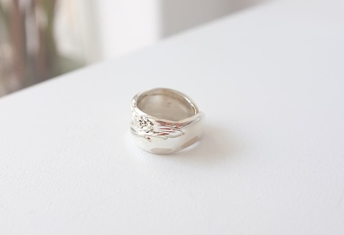 1950s 빈티지스푼으로 제작된 빈티지반지 스푼링 101680 상품이미지3