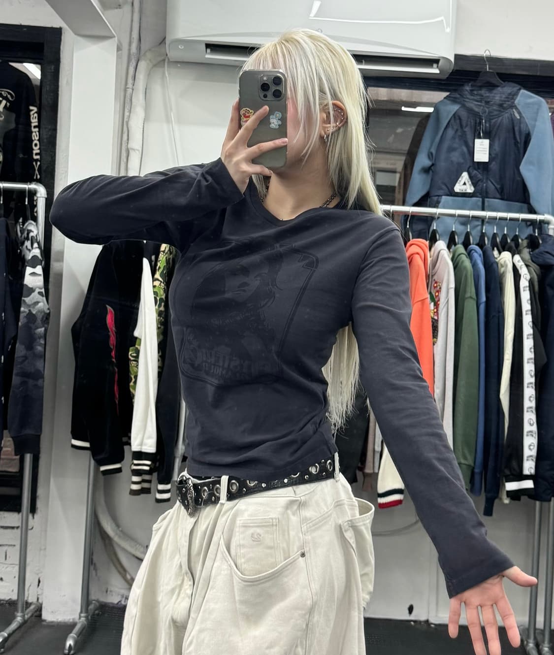 히스테릭 글래머 히스걸 롱슬리브 상품이미지3