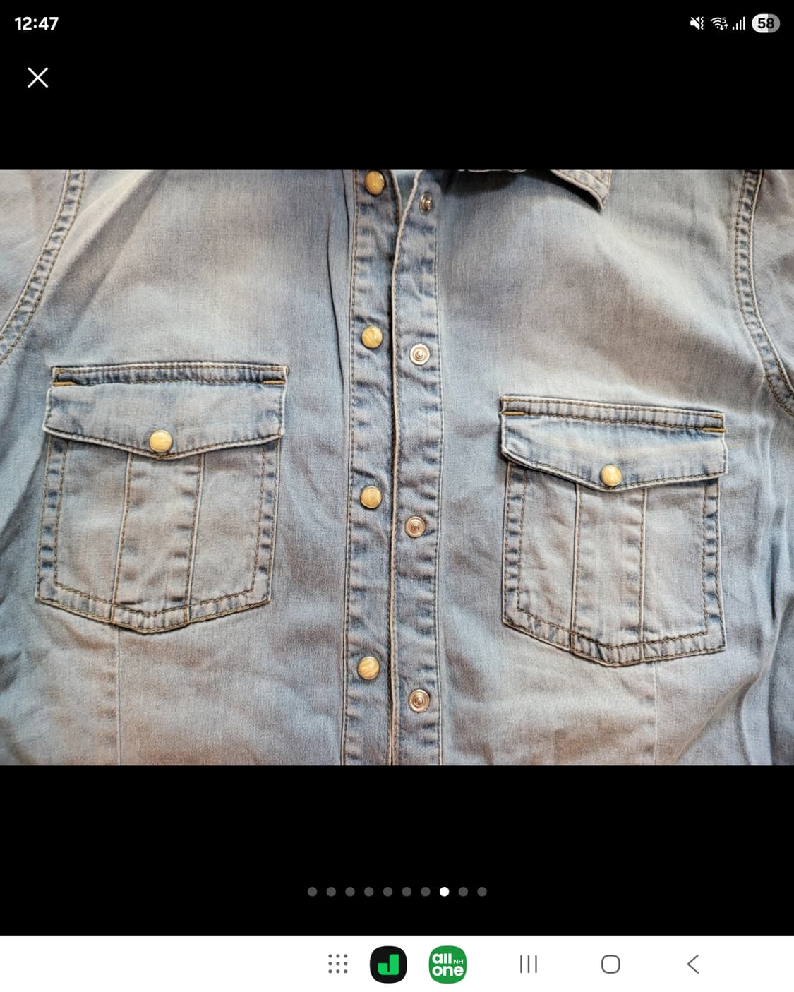 데님 헤지 웨스턴 셔츠 남방  상품이미지8