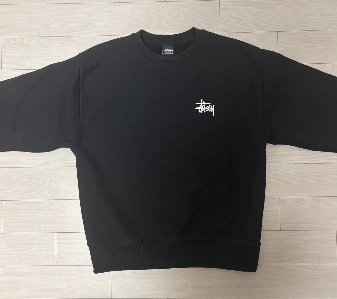 스투시 맨투맨 블랙 상품이미지1