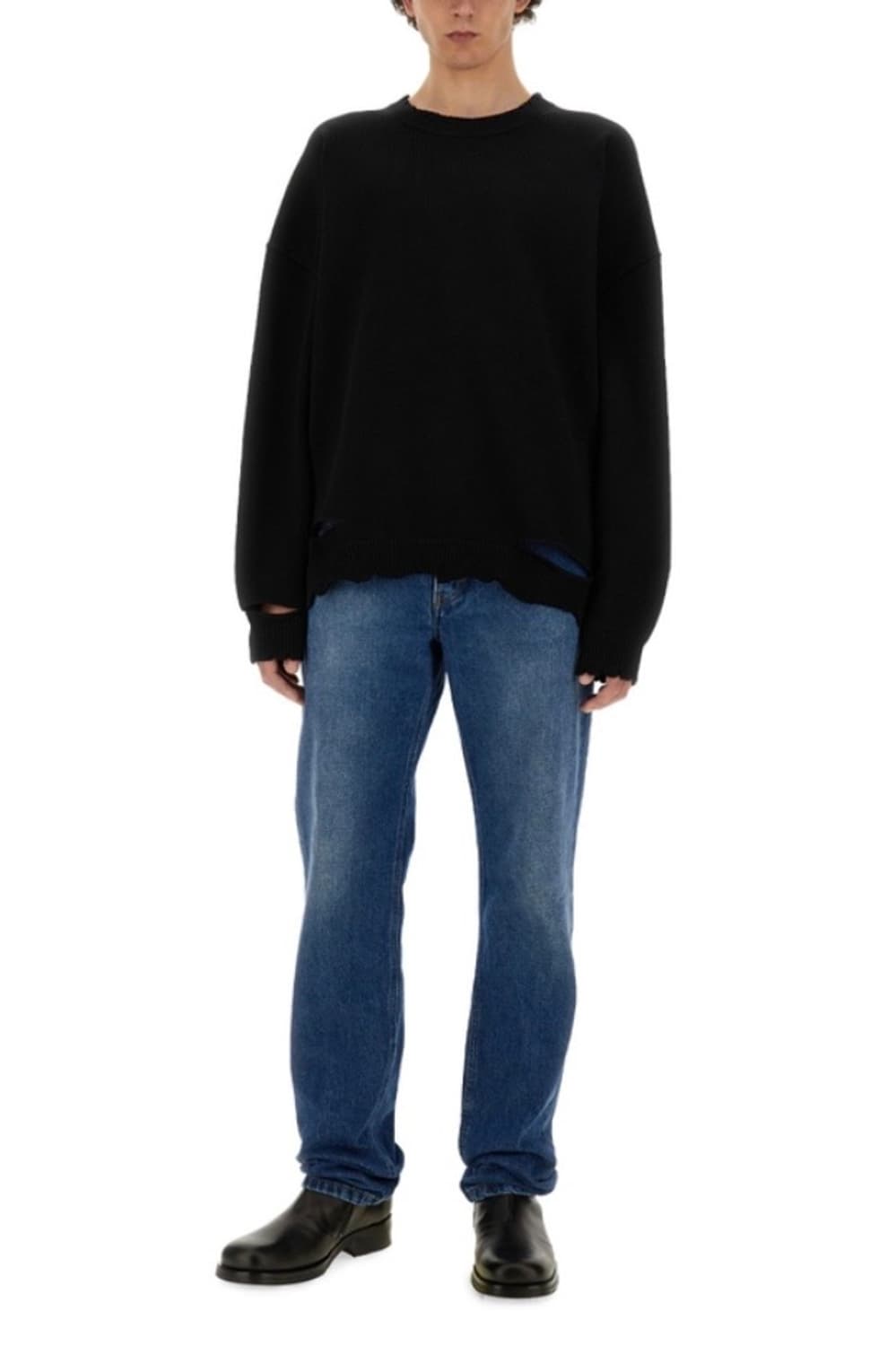 헬무트랭 디스트레스 코튼 니트 상품이미지2