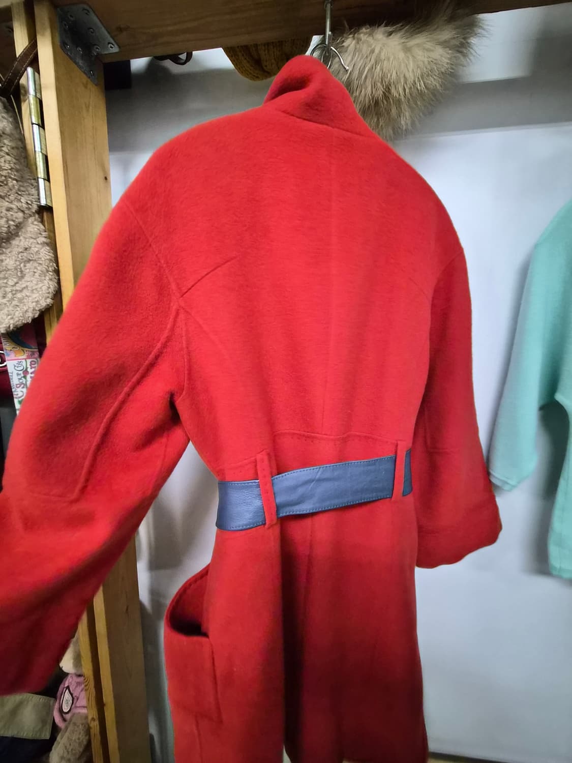 오브제 오렌지다홍 핸드메이드 코트 상품이미지7