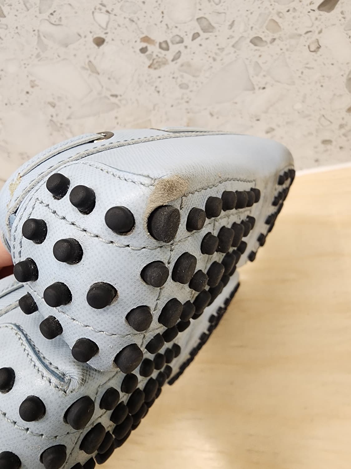 토즈 트라이빙 플랫슈즈 36 블루 상품이미지5