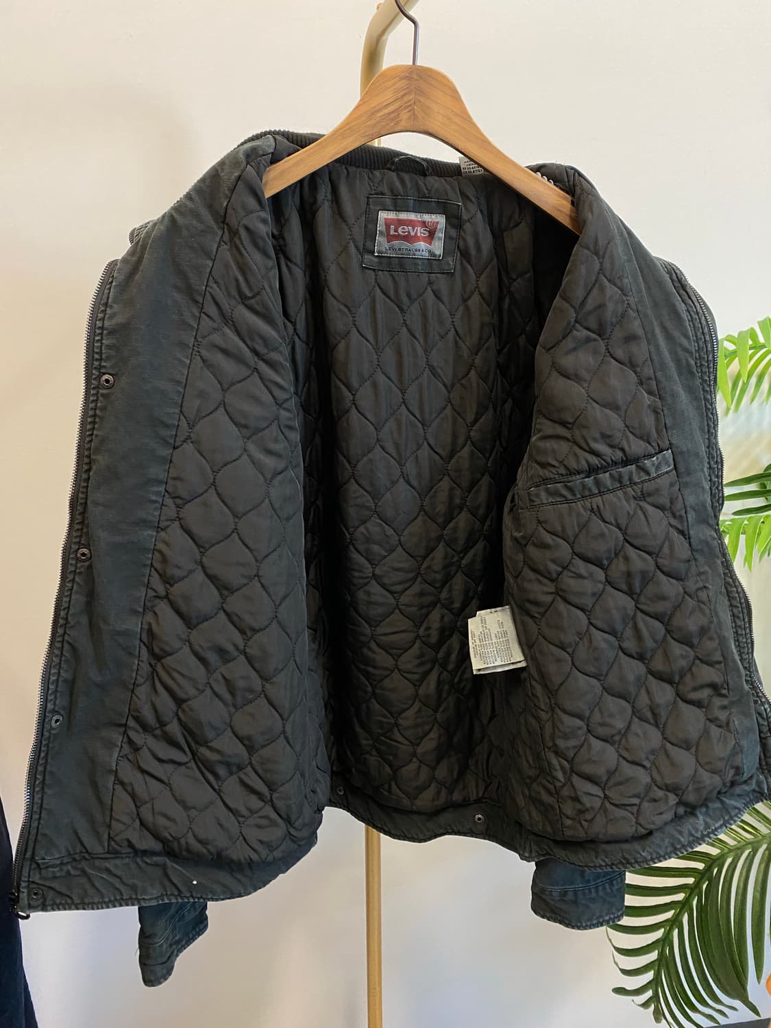 리바이스 블랙 누빔 워크 자켓(가먼트다잉) 상품이미지7