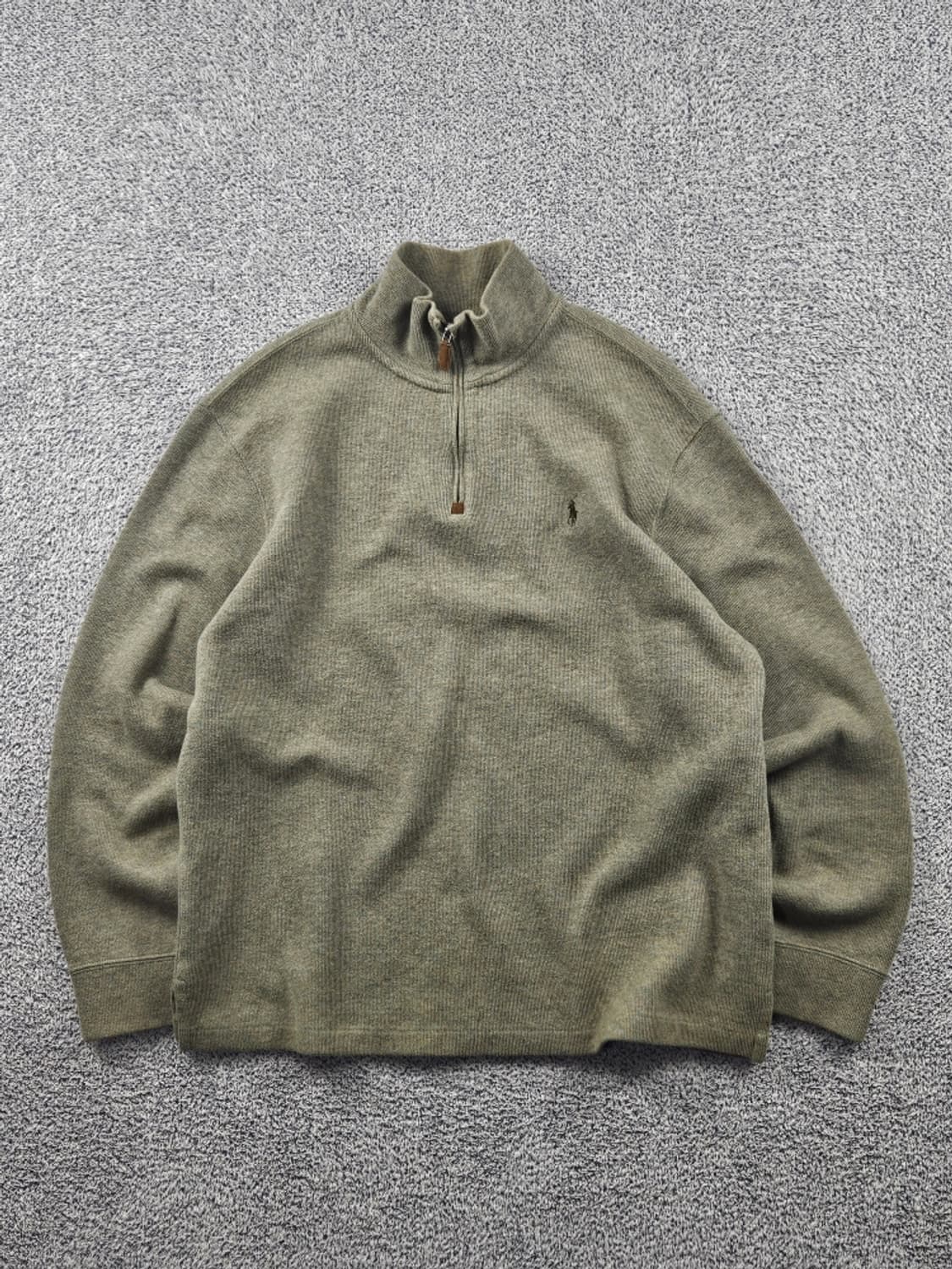 폴로랄프로렌 코튼 하이 넥 하프 집업 니트 ( L ) / 10821 상품이미지1
