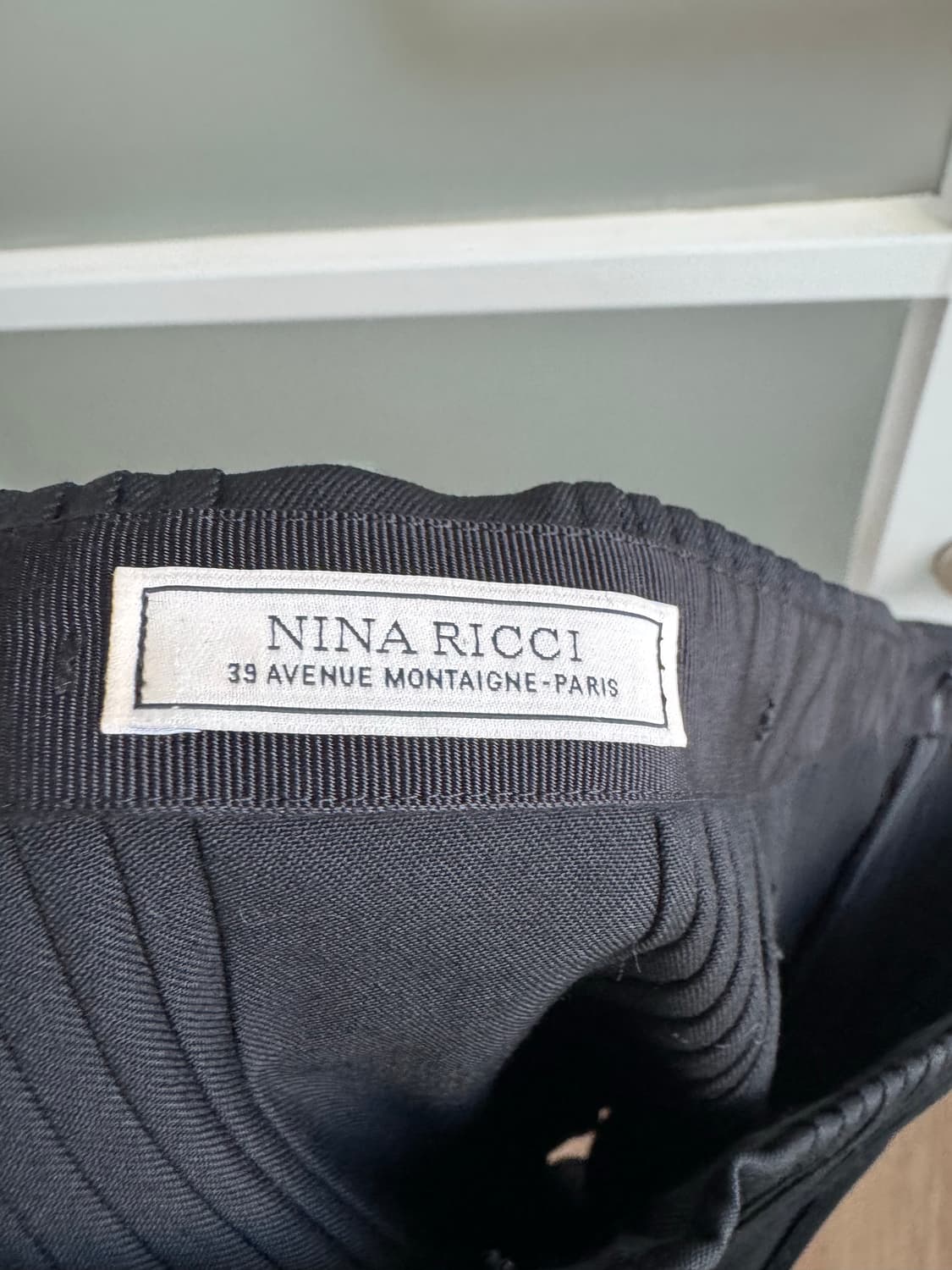 [Nina Ricci] 니나리치 블랙 플리츠 미니 탑 원피스 상품이미지4