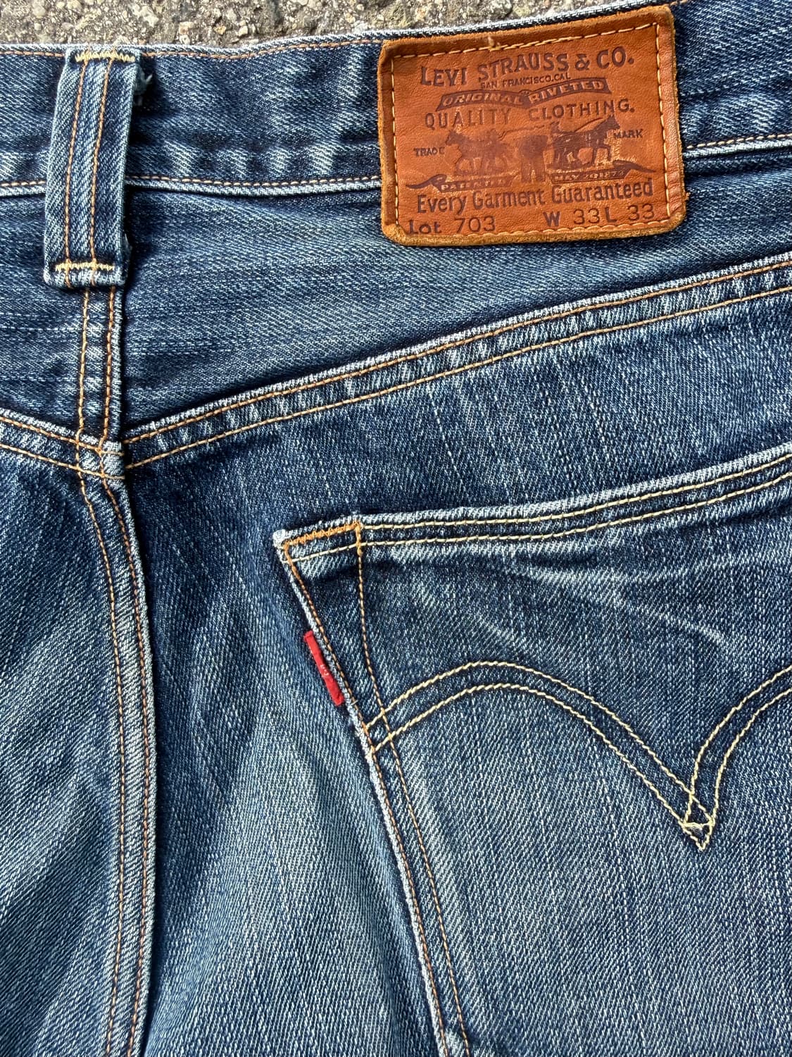 00s Levis 703 straight 빈티지 리바이스 데님팬츠 상품이미지3