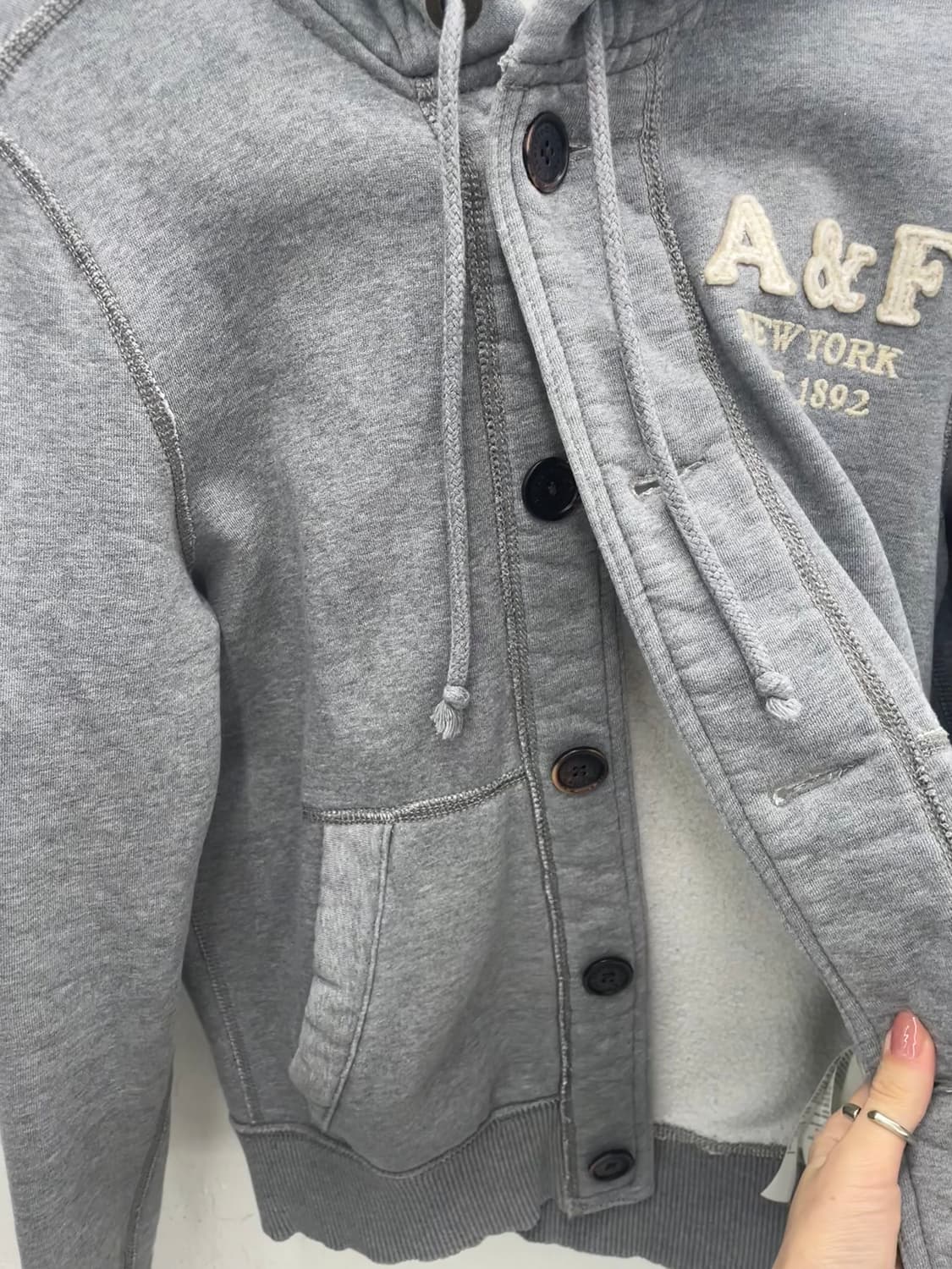 아베크롬비 후디 스냅 자켓 상품이미지2