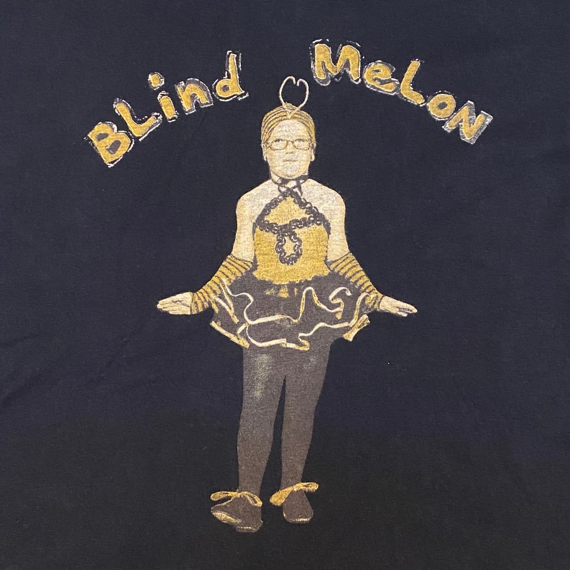 미국 빈티지 밈 BLIND MELON 유머 프린팅 반팔티 락티셔츠 상품이미지3