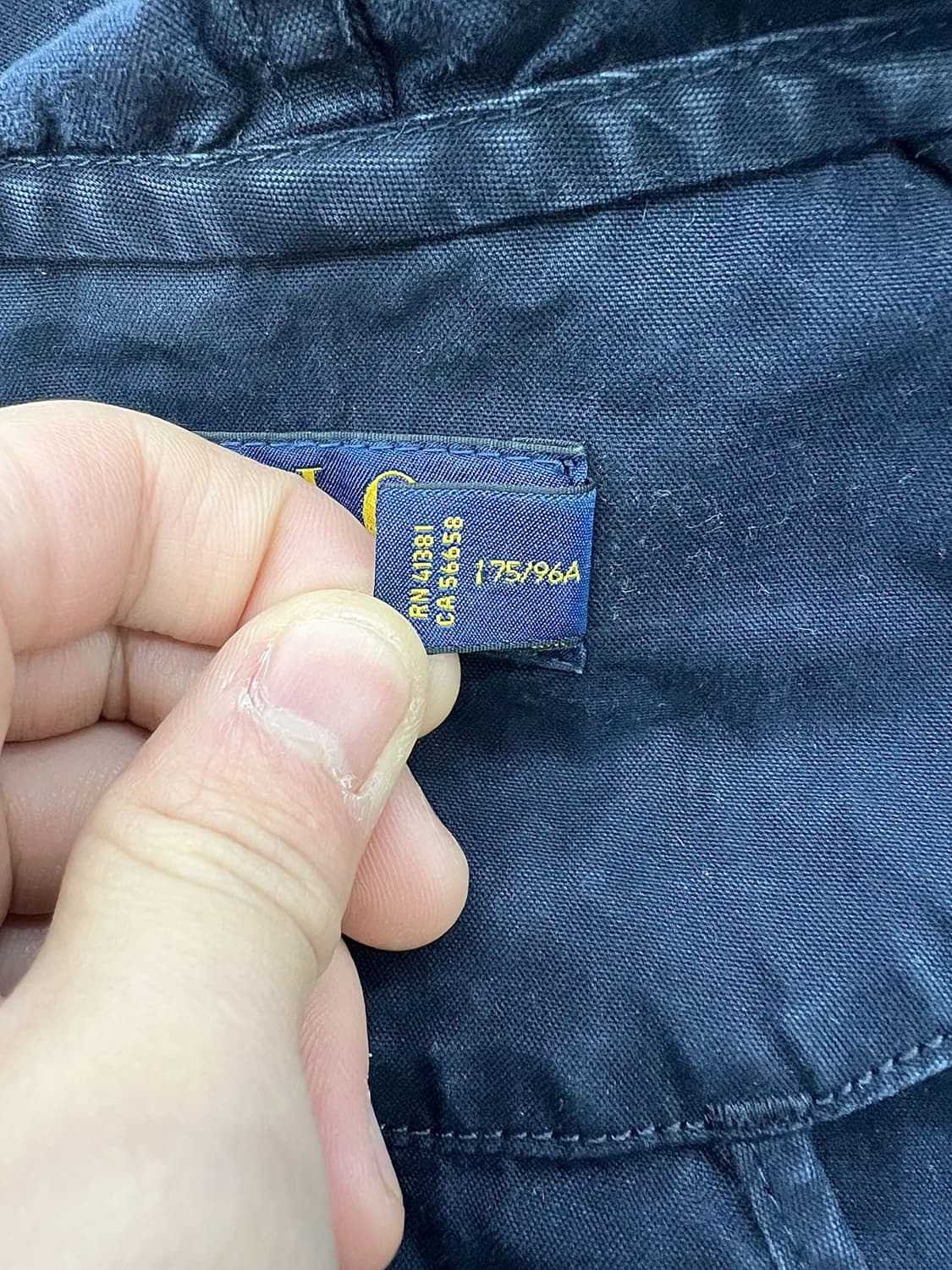 폴로 랄프로렌 네이비 코튼 쉘 후디 풀 집업 자켓 상품이미지8