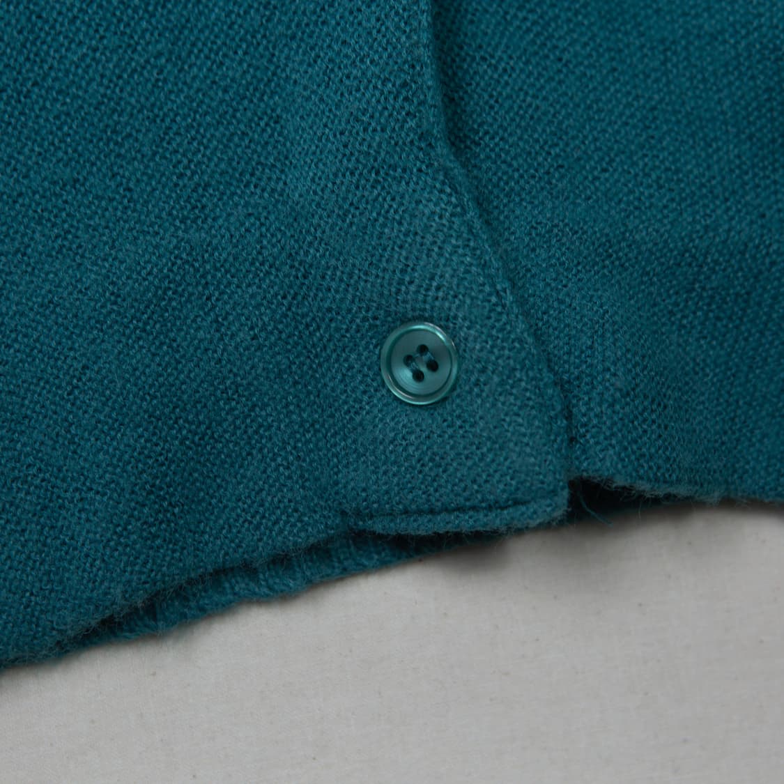 70s IZOD 라코스테 올른 아크릴 가디건 정글 그린 상품이미지6