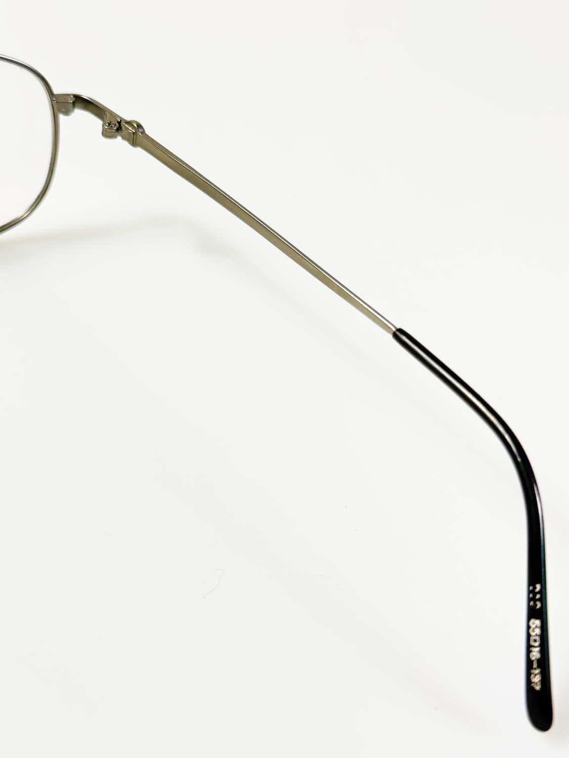 90s BLUESAIN 매트 실버 메탈 슬림 스퀘어 빈티지 안경 상품이미지7