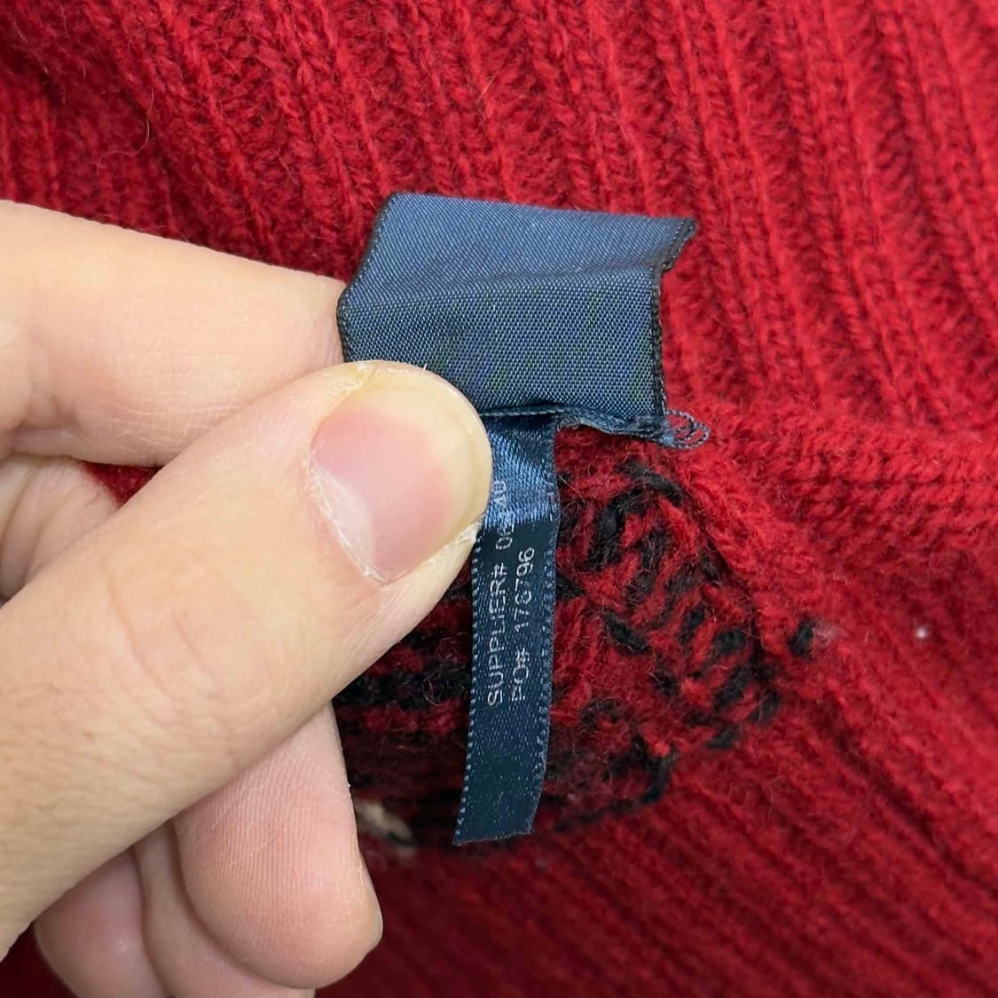 폴로 랄프로렌 가죽 패치 울 니트 상품이미지6