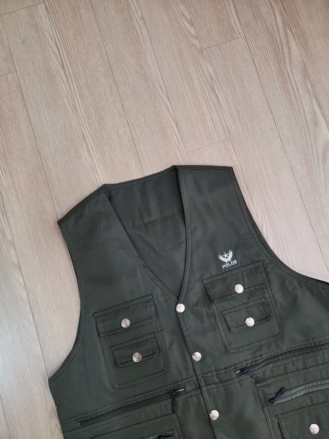 POLOE 올리브 그린 은장 베스트 상품이미지2