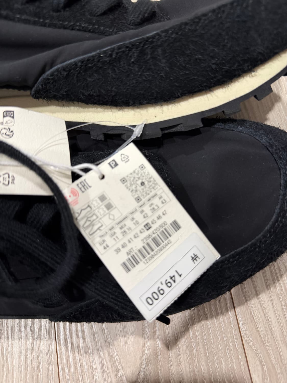 자라 오리진 블랙 스웨이드 나일론 슈즈 상품이미지5