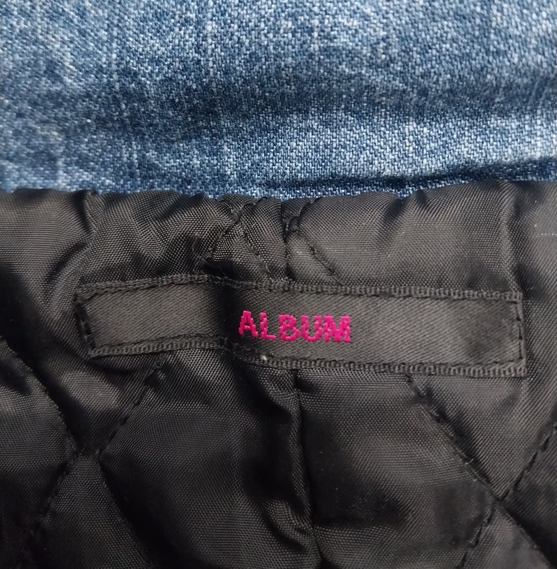 ALBUM jpn  데님 후드 야상 패딩 F (55반까지) (후드분리됨) 상품이미지4