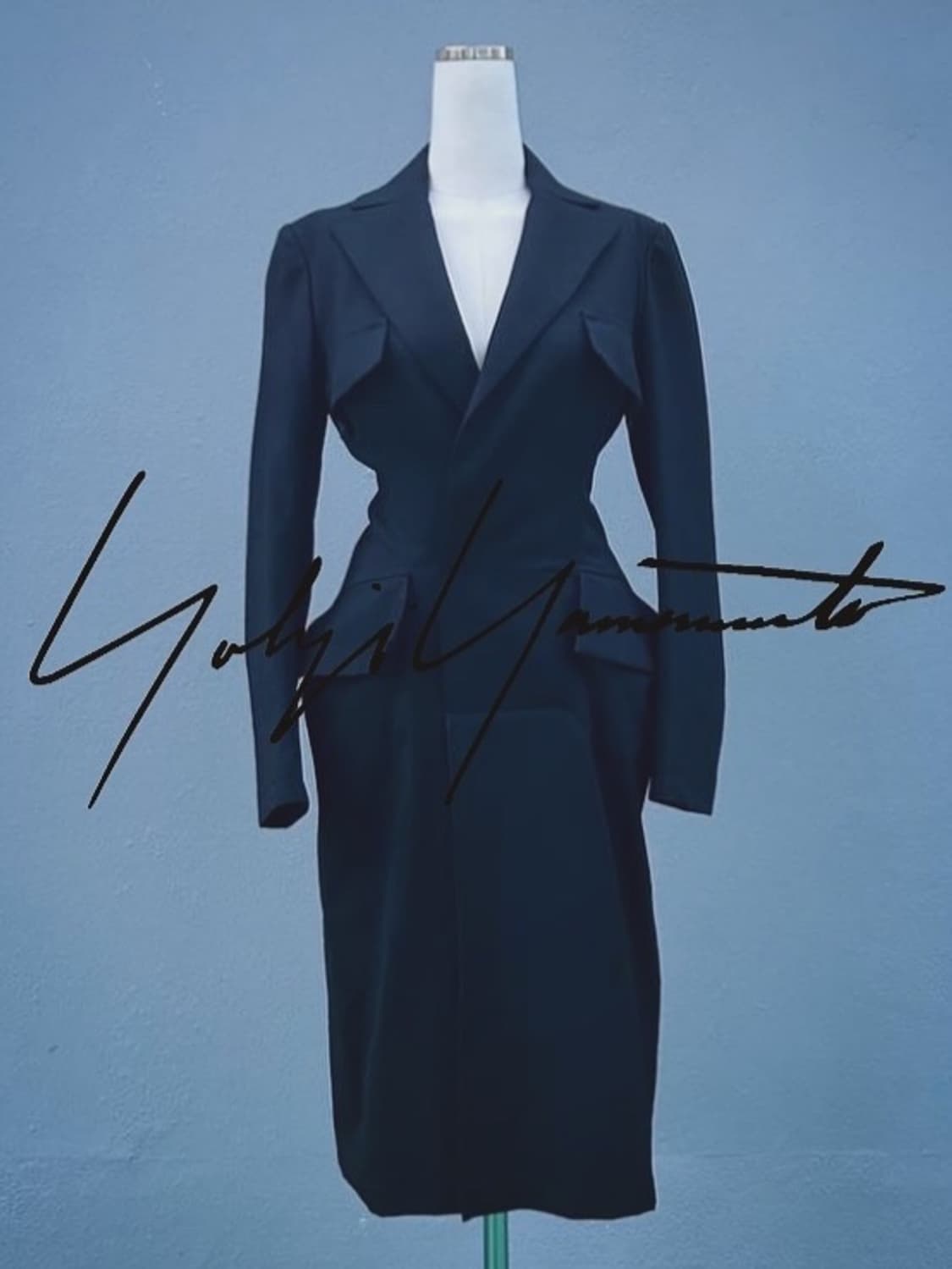 Yohji Yamamoto Tailored Black Dress Coat 상품이미지1
