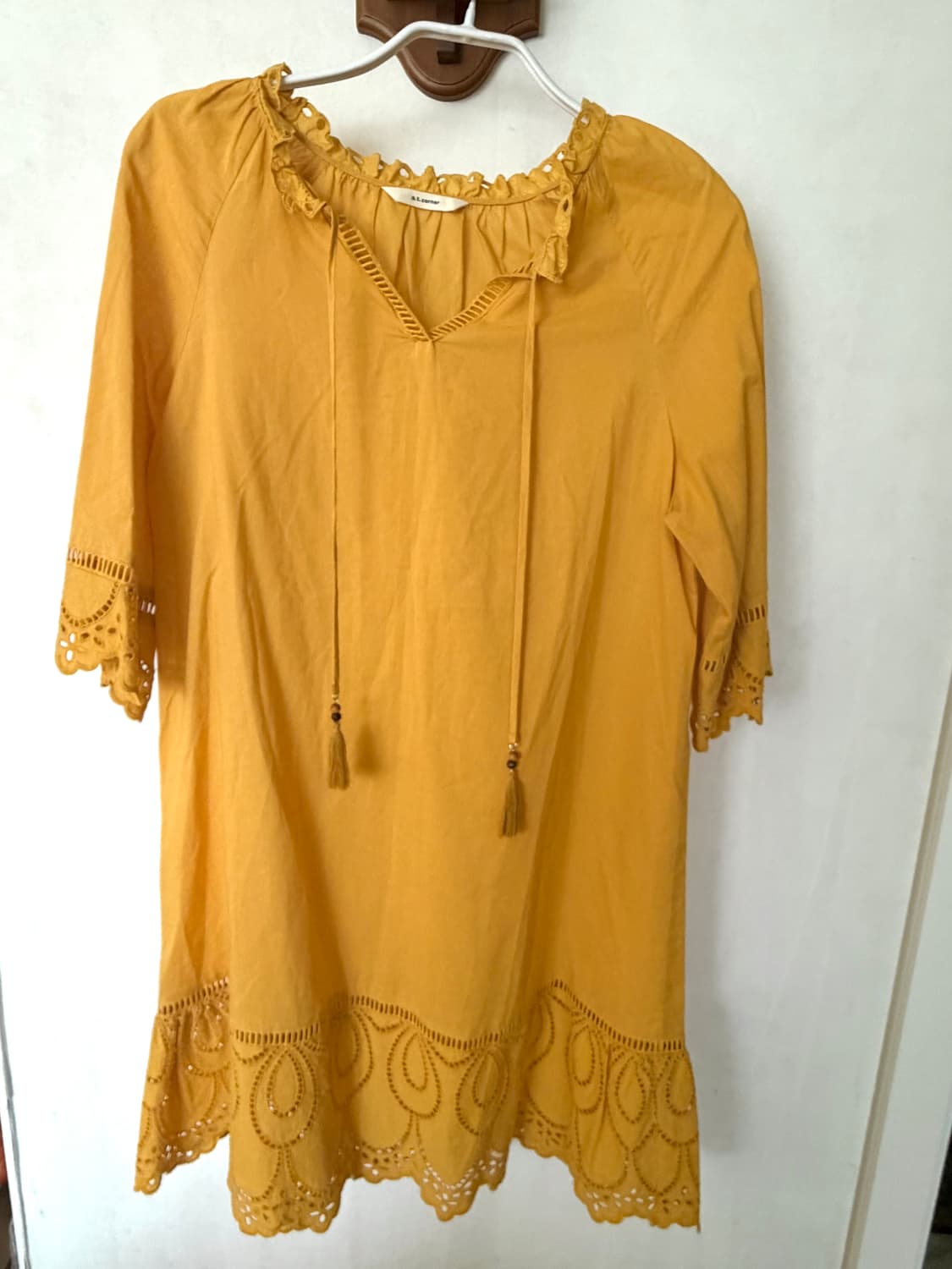 a.t. corner 앳코너 태슬 레이스 원피스 상품이미지1