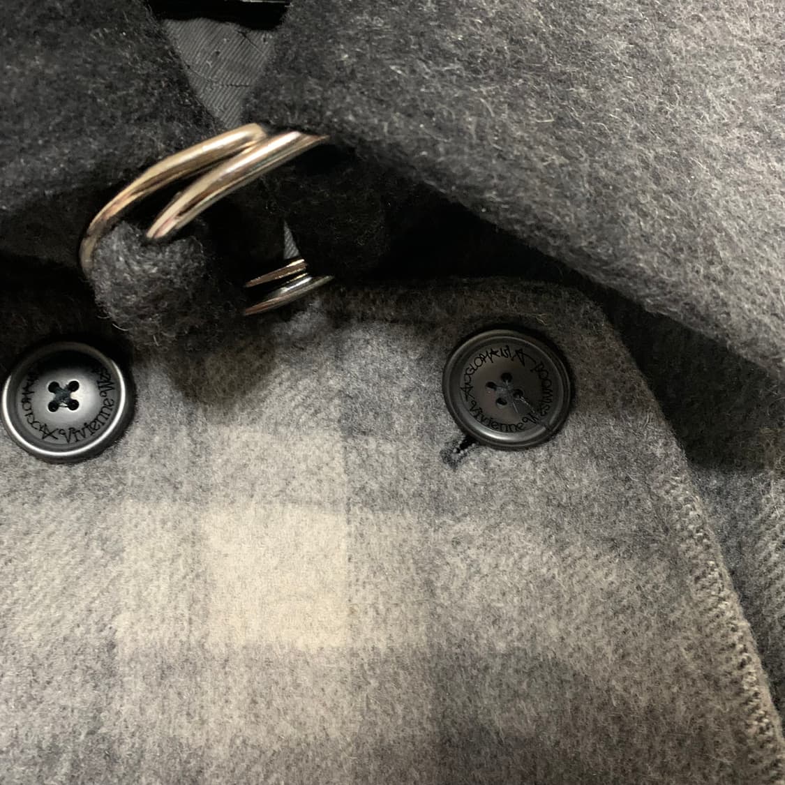 vivienne westwood 울 그라데이션 체크 코트 상품이미지9