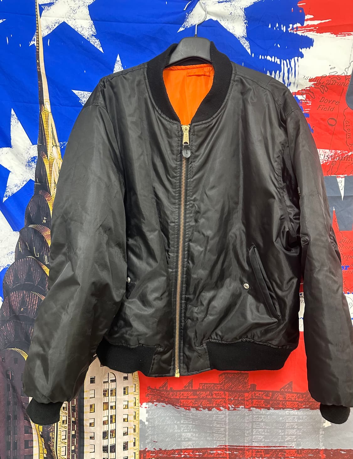 빈티지 오버핏 항공점퍼 패딩 XL105 상품이미지1
