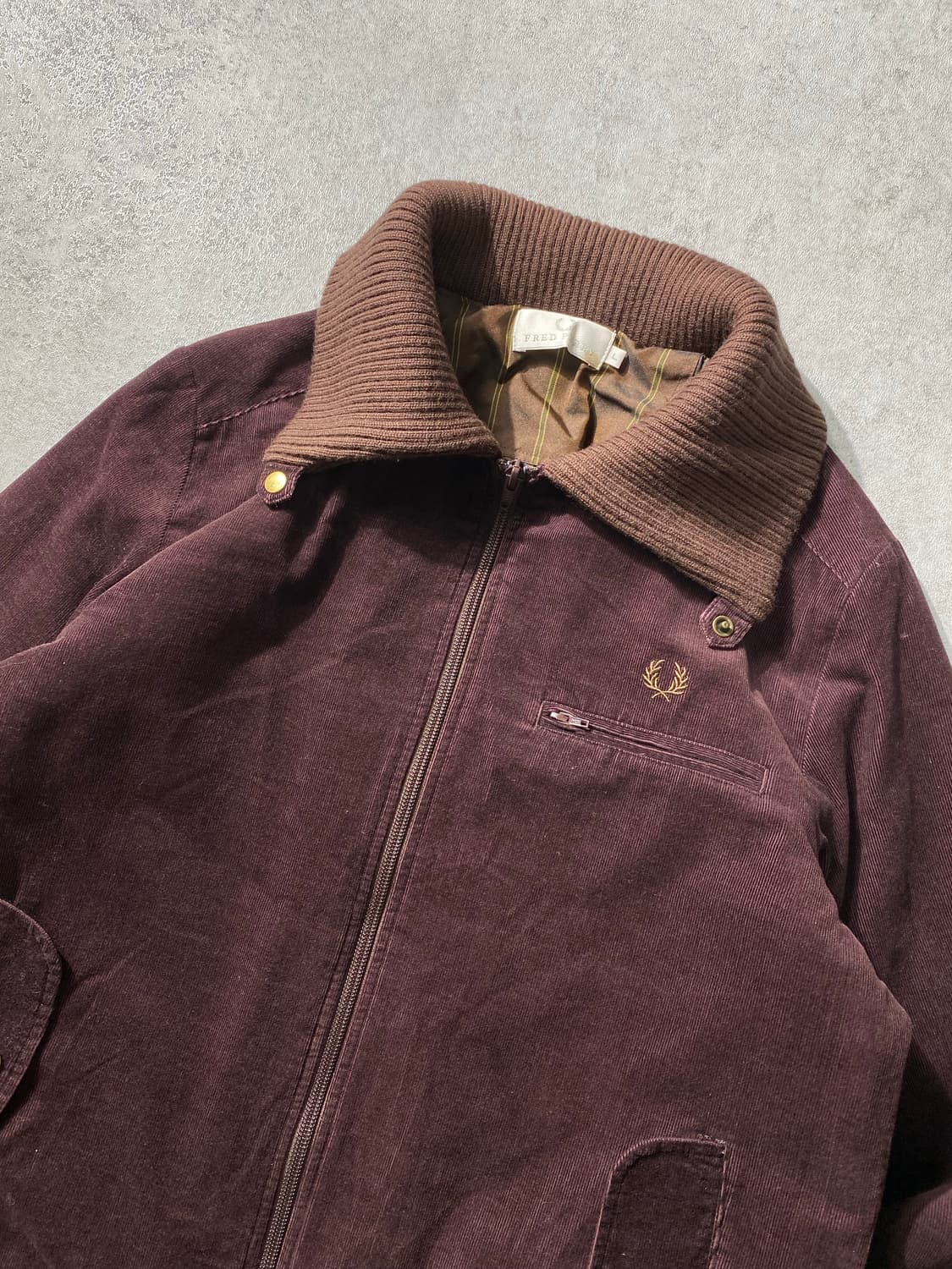 [L] Fred Perry 프레드페리 브라운 코듀로이 자켓 상품이미지3