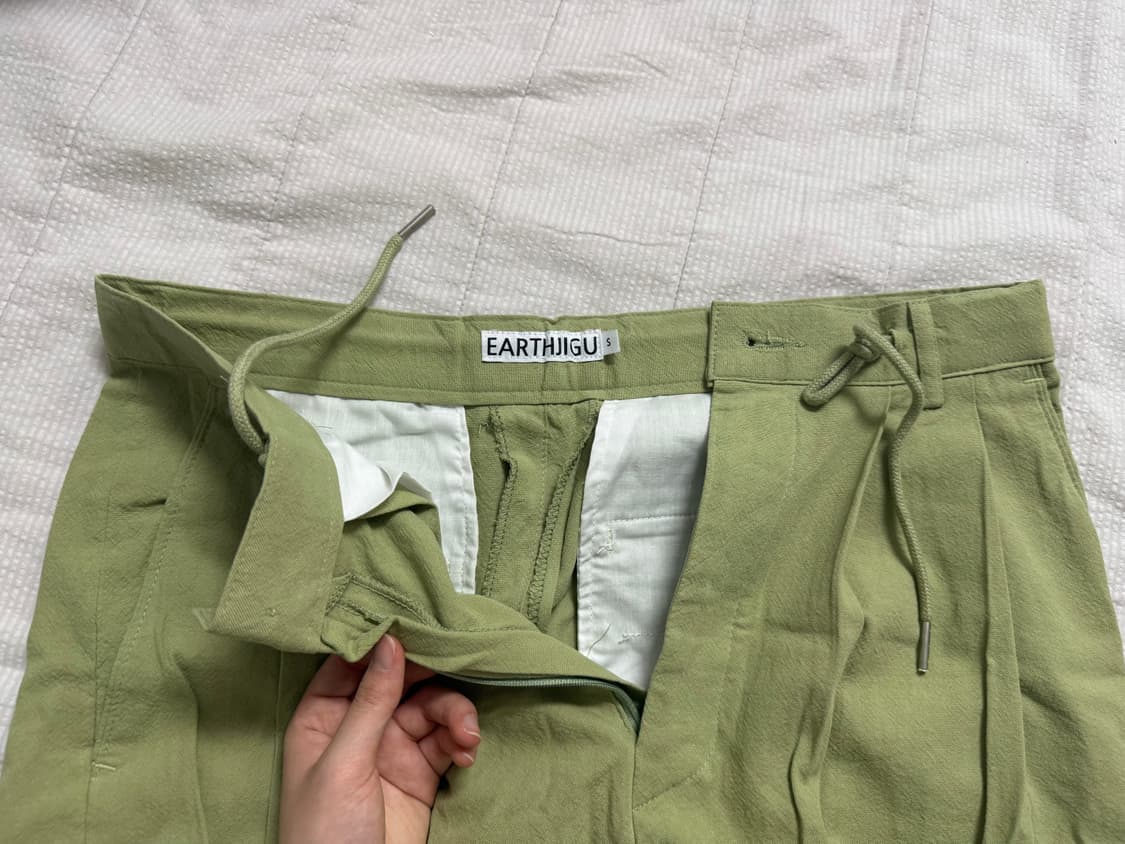 어스지구UNISEX BALLOON PANTS (LIME)  상품이미지1
