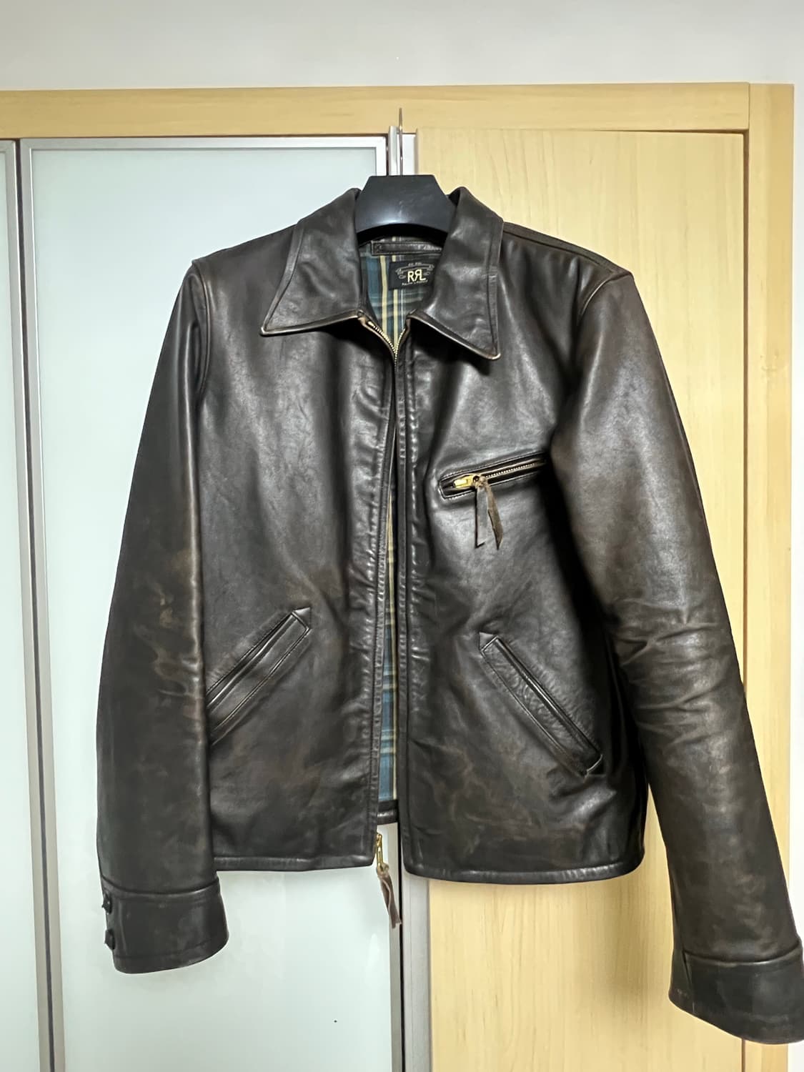 RRL 더블알엘 뉴스보이 가죽자켓 S사이즈 상품이미지2