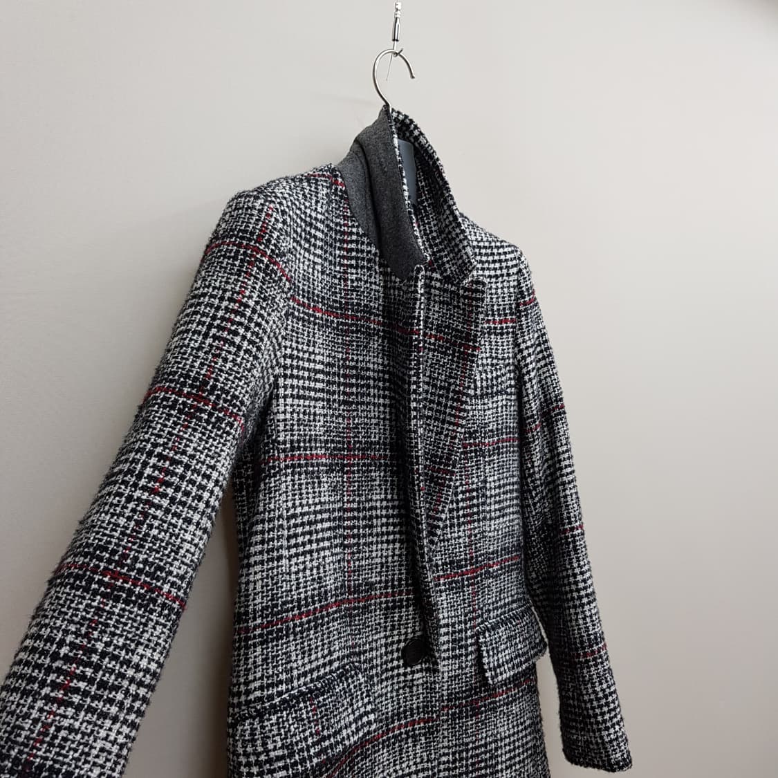 이자벨마랑 에뚜왈 버진울 트위드 체크 자켓 36사이즈 상품이미지5
