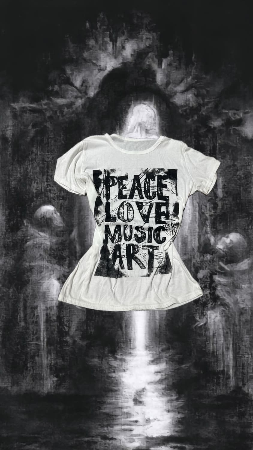 Punk printing long t-shirt 상품이미지1