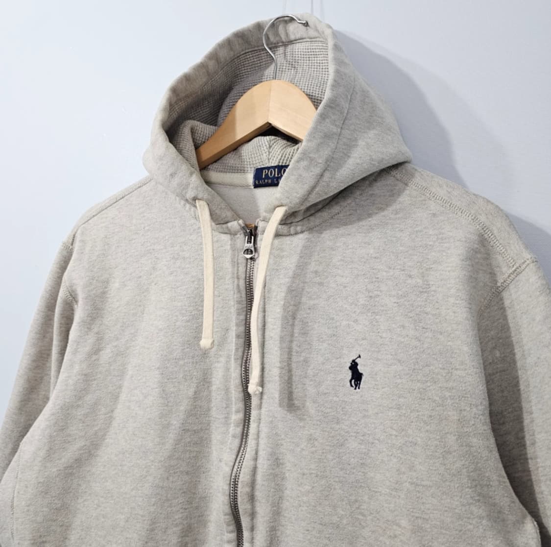 폴로 랄프로렌 기모 후드집업 그레이 100 상품이미지5