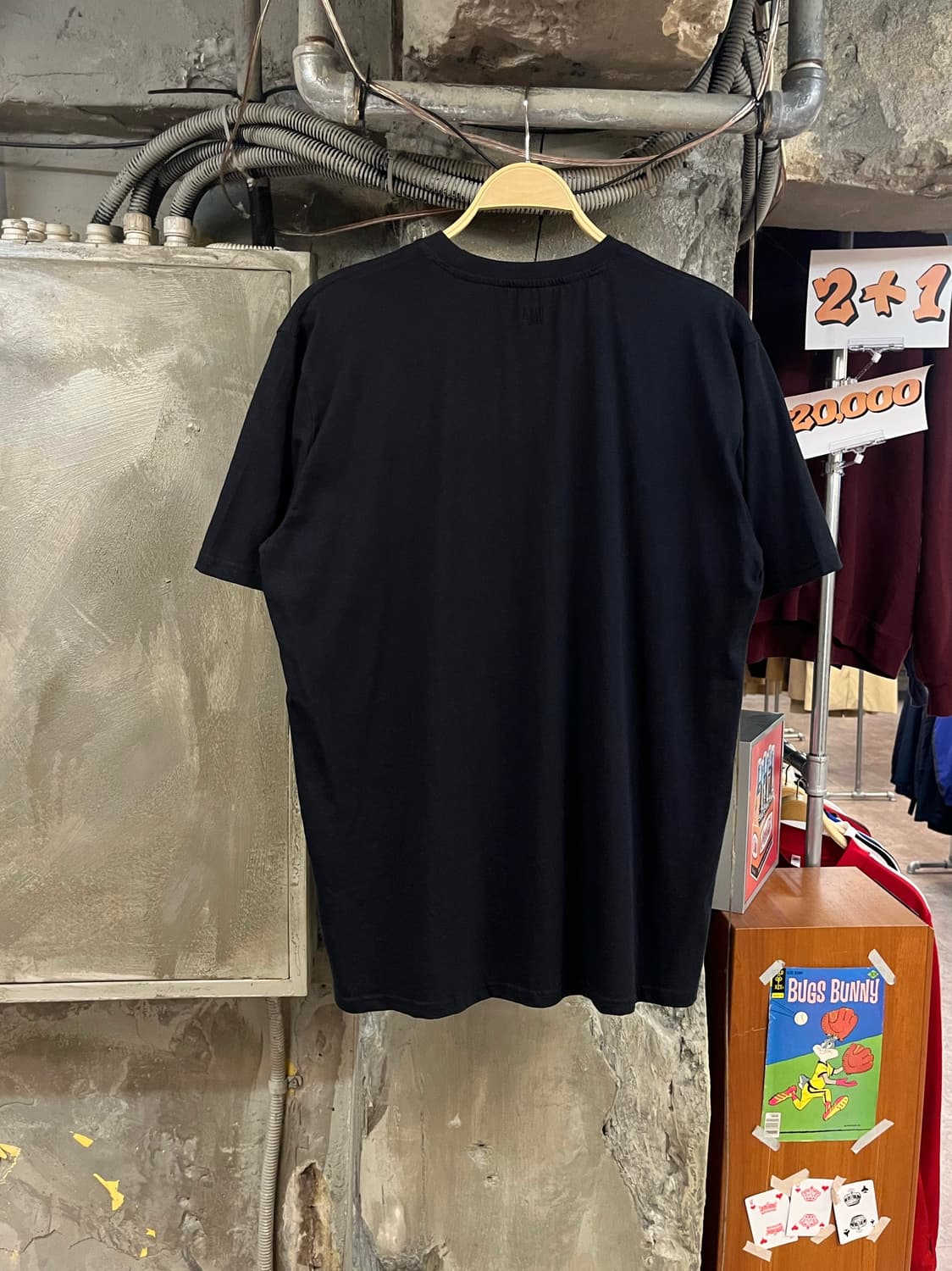 아미 스몰 하트 로고 반팔티 블랙 XL #csz3481 상품이미지2