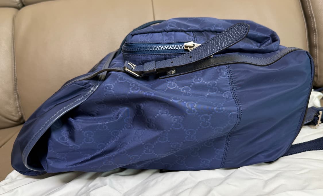 구찌 나일론 마이크로시마 백팩 네이비 상품이미지4